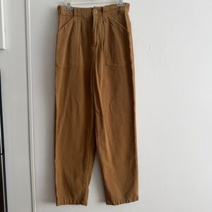 Free People Brown Utility Pants Paperbag Waist Women’s Small